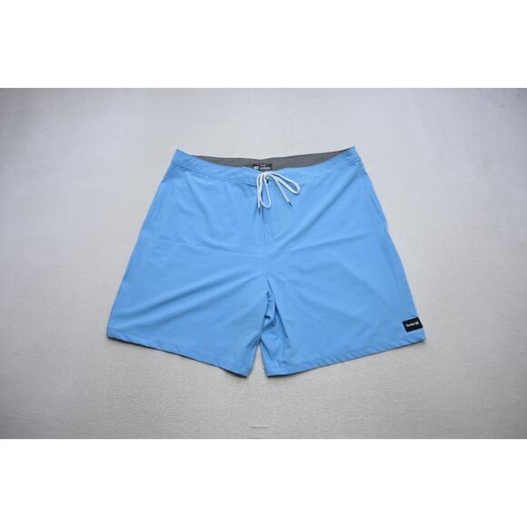 Hurley Phantom Board Shorts Athletic Blue Stretch Water Swim Surf Mens Size 42 - Picture 1 of 9